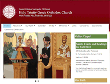 Tablet Screenshot of holytrinitynashville.org
